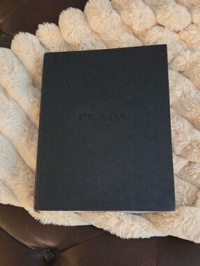 Prada Black Textured Hardcover Box Book
